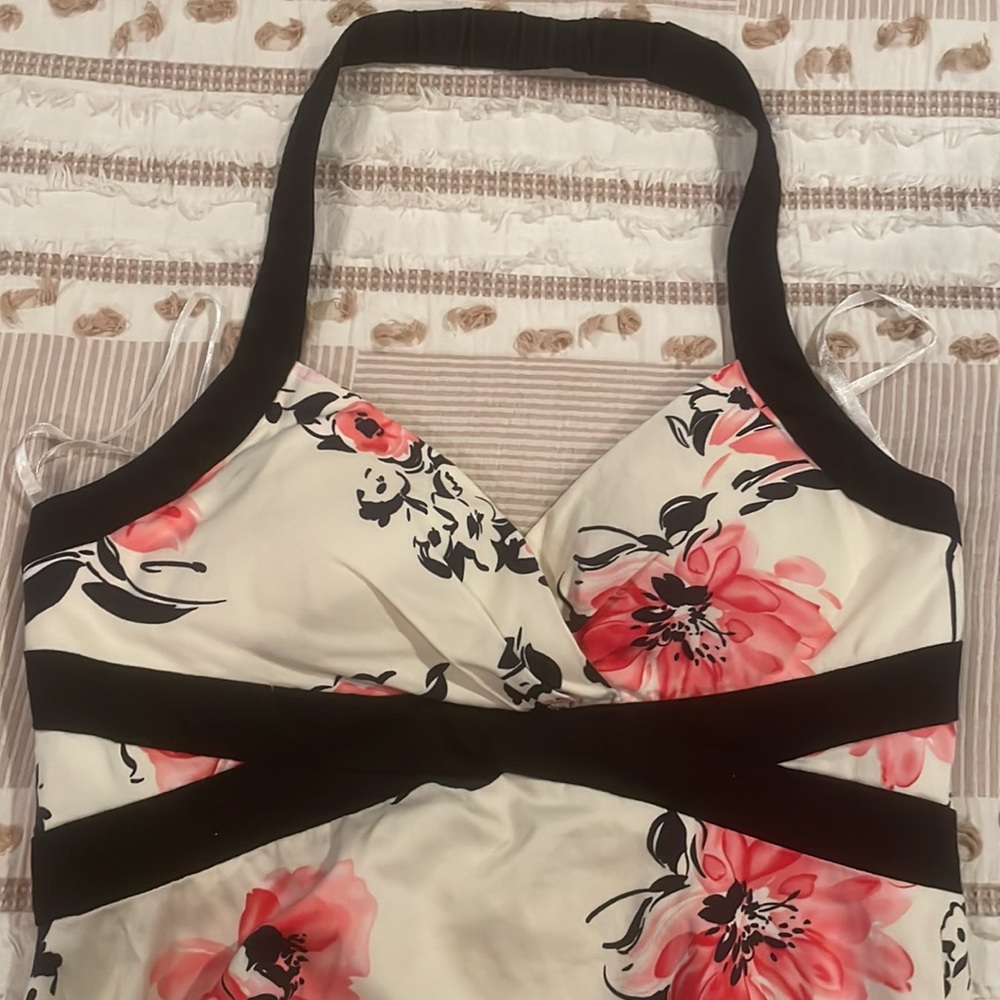 Halter Fit & Flare Dress (13/14)